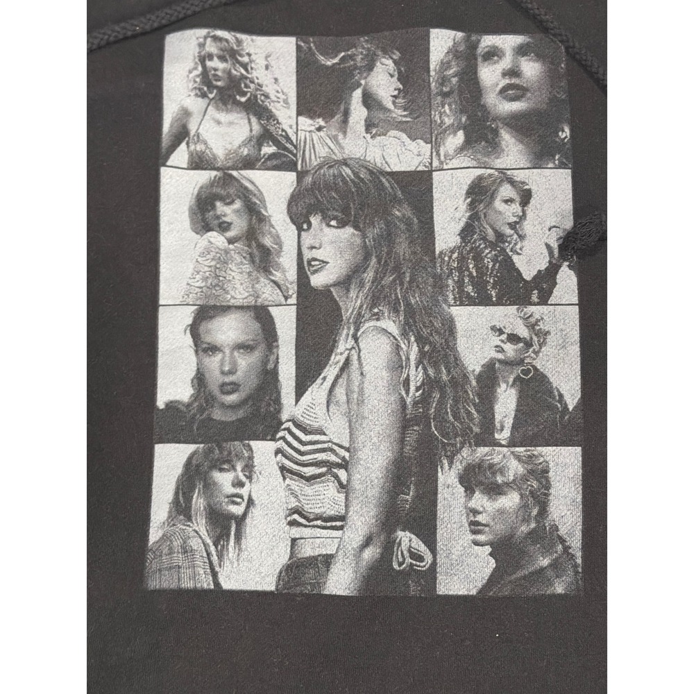 Taylor Swift Eras Tour Hoodie Women XL Black Official Merch Houston EUC - Picture 2 of 8